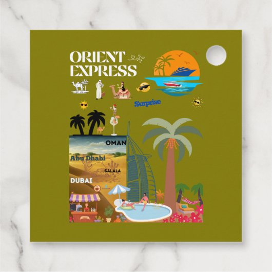 ORIENT EXPRESS  GESCHENKANHÄNGER (Rückseite)