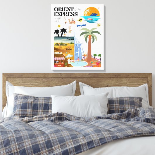 ORIENT EXPRESS LEINWANDDRUCK (Insitu (Schlafzimmer))