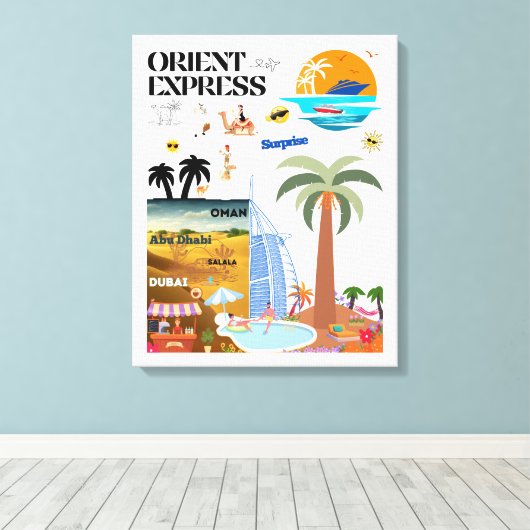 ORIENT EXPRESS LEINWANDDRUCK (Insitu (Holzboden))