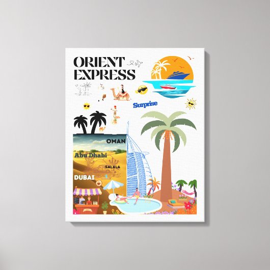 ORIENT EXPRESS LEINWANDDRUCK (Vorderseite)
