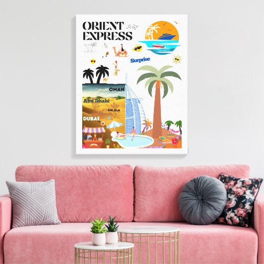 ORIENT EXPRESS LEINWANDDRUCK (Insitu (Wohnzimmer))