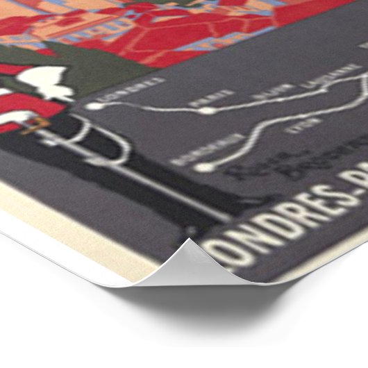 Orient Express nach Konstantinopel Poster (Ecke)