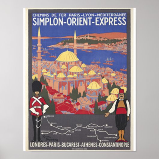 Orient Express nach Konstantinopel Poster (Vorne)