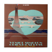 Orient Express Paris Poster Fliese (Vorderseite)