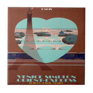 Orient Express Paris Poster Fliese