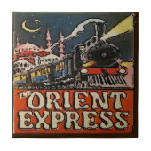 Orient Express Paris Poster Tile Fliese (Vorderseite)