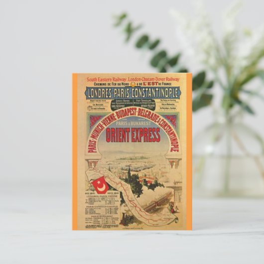 Orient Express Postkarte (Stehend Vorderseite)