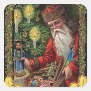 Orient Express Santa Quadratischer Aufkleber