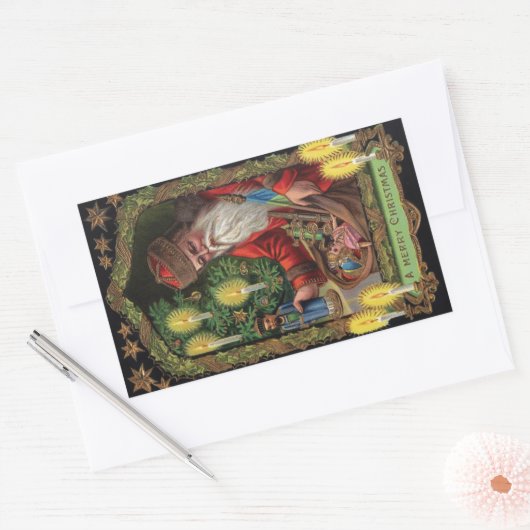 Orient Express Santa Rechteckiger Aufkleber (Umschlag)