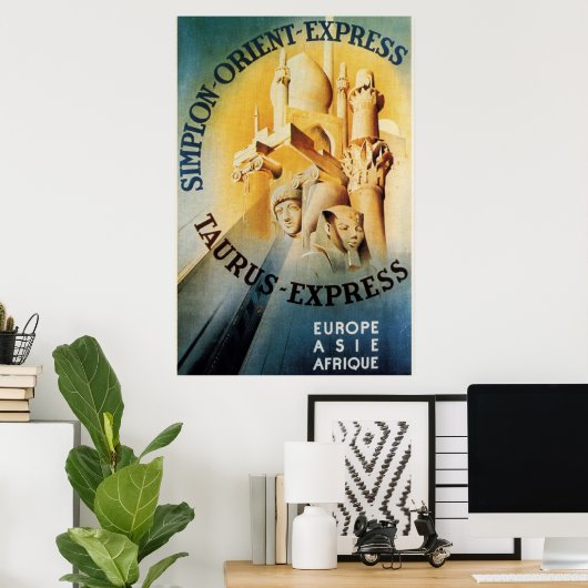 Orient Express Taurus Express Züge Plakat (Heimbüro)