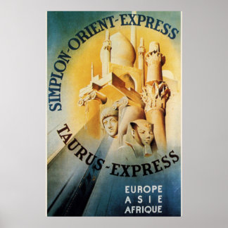 Orient Express Taurus Express Züge Plakat