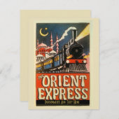 Orient Express Train, fügen Sie Text personalize P (Vorne/Hinten)