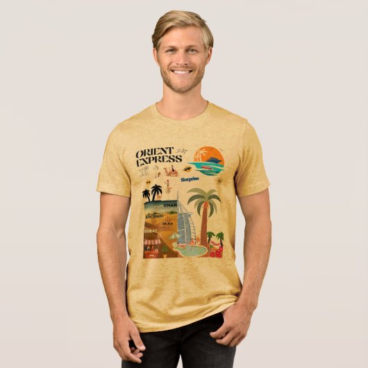 ORIENT EXPRESS Tri-Blend SHIRT (Vorderseite voll)