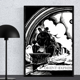 Orient Express Vintag Travel Literatur Poster
