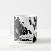 Orient Express Vintage Reise und Literatur Kaffeetasse (Vorderseite Links)