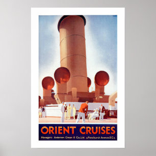 Orient kreuzt großer Trichter Poster