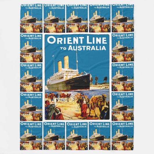 Orient Line nach Australien Fleecedecke (Vorderseite)