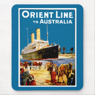 Orient Line nach Australien Mousepad