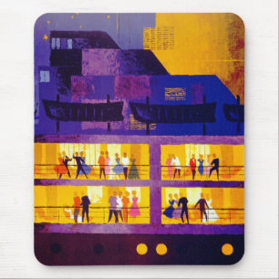 Orient Line ~ Party auf Deck Mousepad
