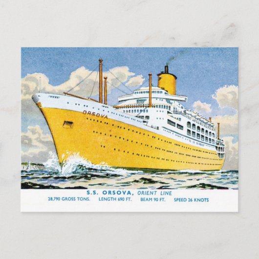 Orient Lines Orsova Postkarte (Vorderseite)