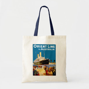 Orient-Linie nach Australien Tragetasche