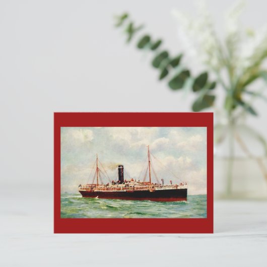 ORIENT-PAZIFISCHE LINIE R.M.S. "ORONTES" 1905 POSTKARTE (Stehend Vorderseite)