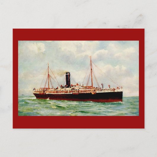 ORIENT-PAZIFISCHE LINIE R.M.S. "ORONTES" 1905 POSTKARTE (Vorderseite)