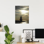 Orient Point Lighthouse Sunset 3 Poster (Heimbüro)