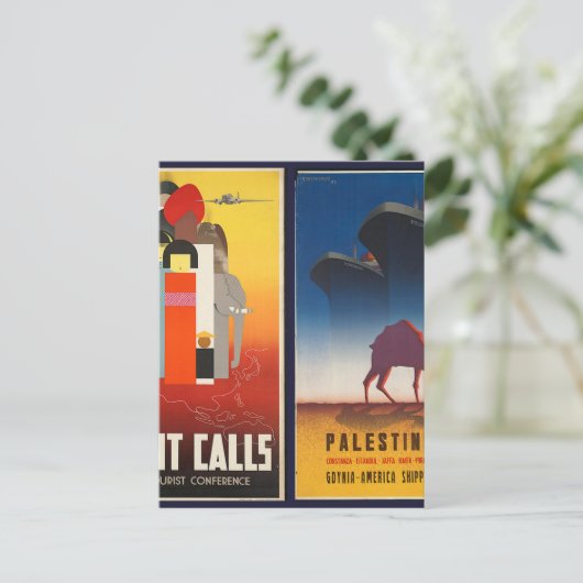 orient und palestine postkarte (Stehend Vorderseite)