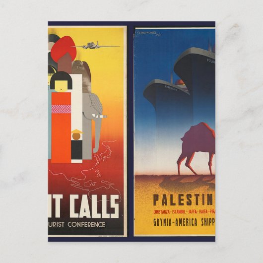 orient und palestine postkarte (Vorderseite)