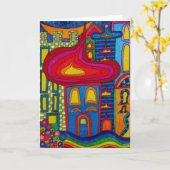 Orient Village Card Karte (Gelbe Blume)