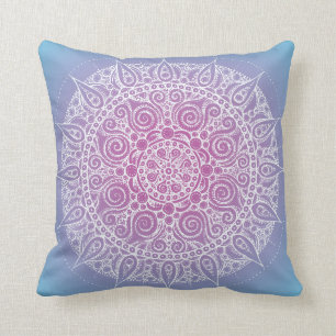 Orient-Yoga-Entwurfs-Kissen blau/lila Kissen