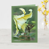 Oriental 3538 Lily für jeden Anlass Karte (Gelbe Blume)