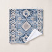 Oriental Antique Blue Kilim Rug Badhandtuch Set (Waschlappen)
