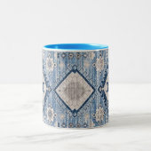 Oriental Antique Blue Kilim Rug Zweifarbige Tasse (Mittel)