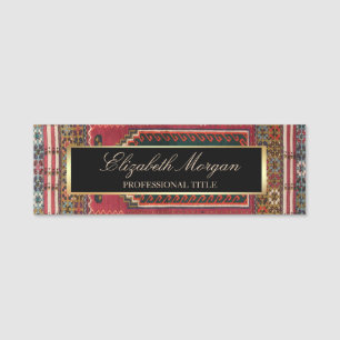 Oriental Antique Kilim Rug Namensschild