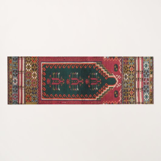 Oriental Antique Kilim Rug Yogamatte (Rückseite (Horizontal))