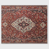 Oriental Antique Persian Türkischer Rug Geschenkpapier (Flach)