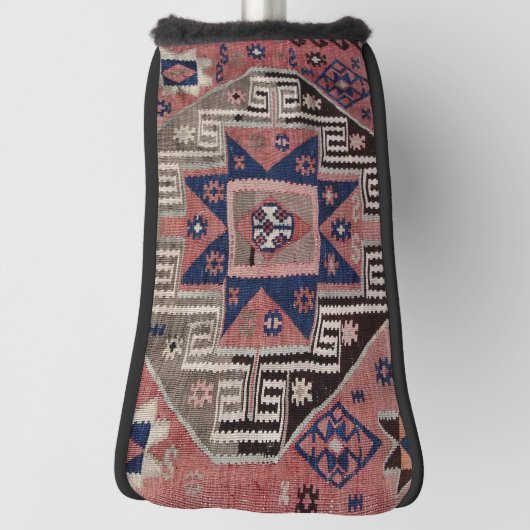 Oriental Antique Red Kilim Rug Golf Headcover (Rotieren 90)