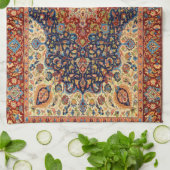 Oriental Antique Turkis Teppichmuster Geschirrtuch (Gefaltet)