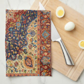 Oriental Antique Turkis Teppichmuster Geschirrtuch (Viertel Falte)