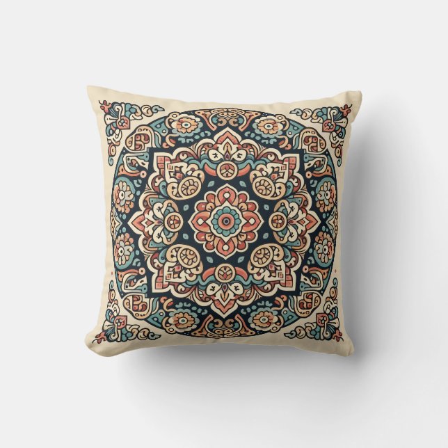 Oriental Arabesque Majestic Motifs Kissen (Vorderseite)