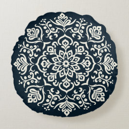 Oriental Arabesque Majestic Motifs Rundes Kissen
