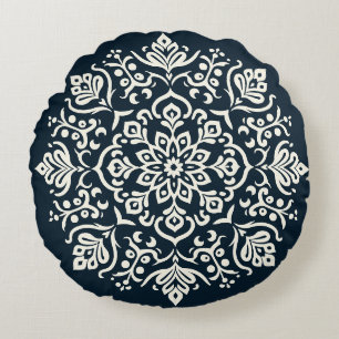 Oriental Arabesque Majestic Motifs Rundes Kissen