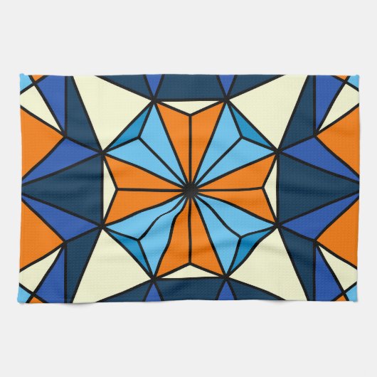 Oriental Arabic Geometric Seamless Pattern Geschirrtuch (Horizontal)