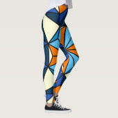 Oriental Arabic Geometric Seamless Pattern Leggings (Rechts)