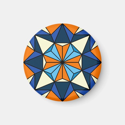 Oriental Arabic Geometric Seamless Pattern Magnet (Vorne)
