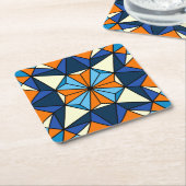 Oriental Arabic Geometric Seamless Pattern Rechteckiger Pappuntersetzer (angewinkelt)