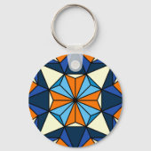 Oriental Arabic Geometric Seamless Pattern Schlüsselanhänger (Rückseite)