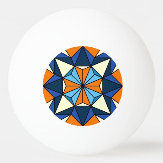 Oriental Arabic Geometric Seamless Pattern Tischtennisball (Vorderseite)